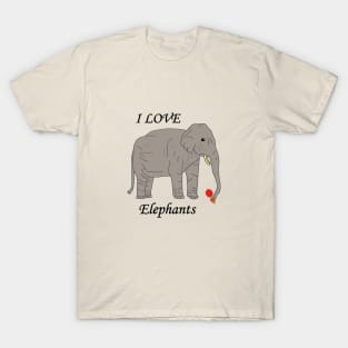 I love elephants T-Shirt